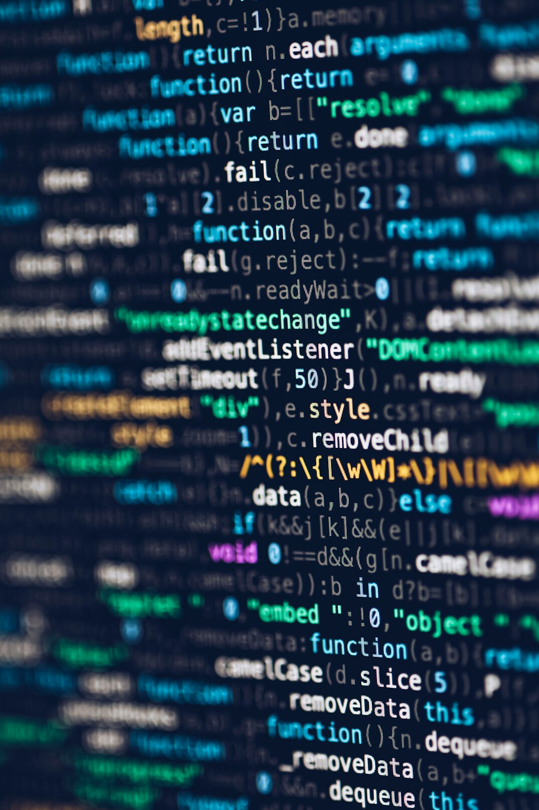 insurance software code on screen