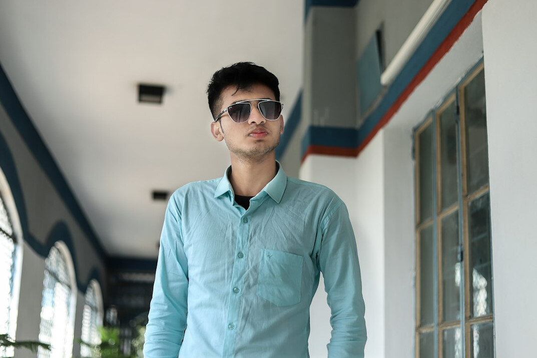 Portrait of a young professional man with glasses